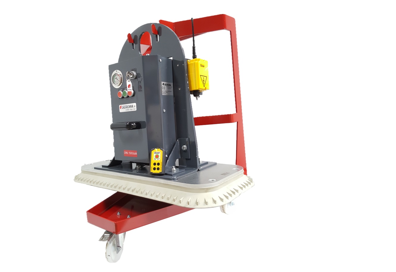 Palonnier à ventouse sur chariot Serema